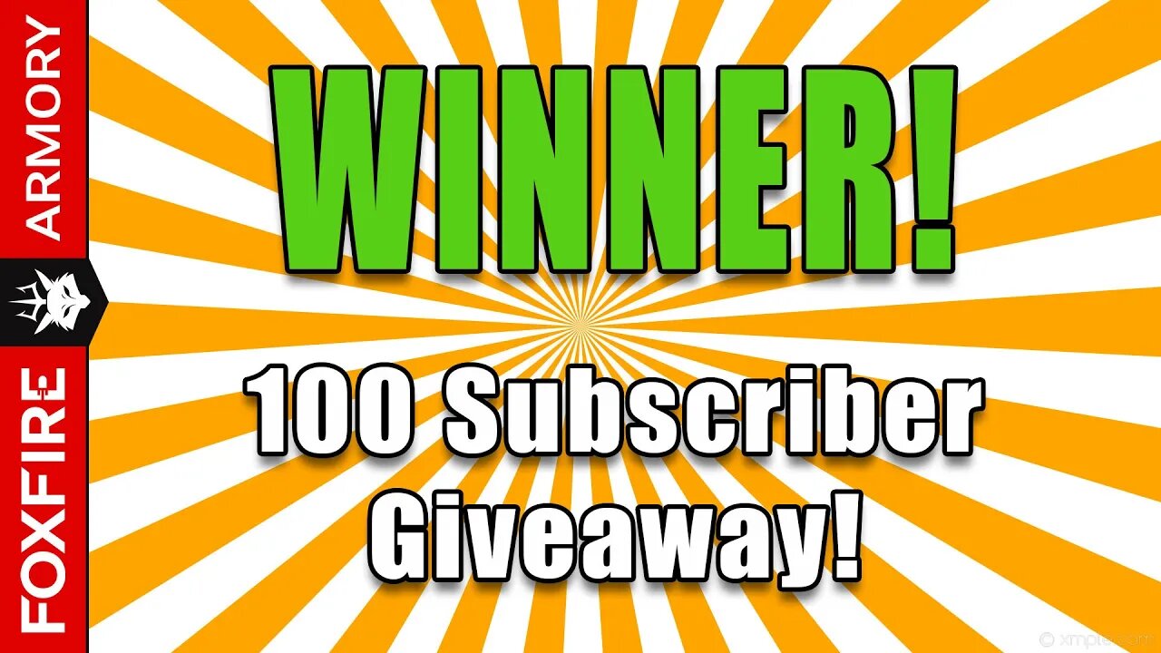 WINNER!!! - 100 Subscriber Giveaway