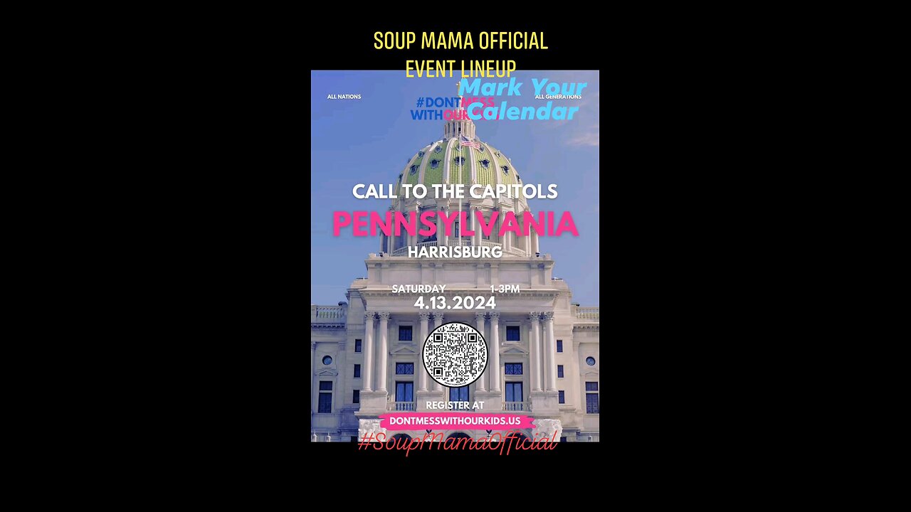 Event Lineup for April Speakers Events Rallies Convoy Flyers #SoupMamaOfficial #eatmoresoup