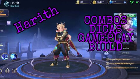 COMO JOGAR DE HARITH, COMBO, BUILD E GAMEPLAY | Mobile Legends