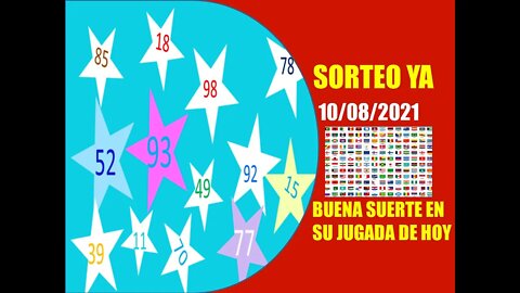 SORTEO YA NUMERO PROBABLE 10 AGOSTO 2021