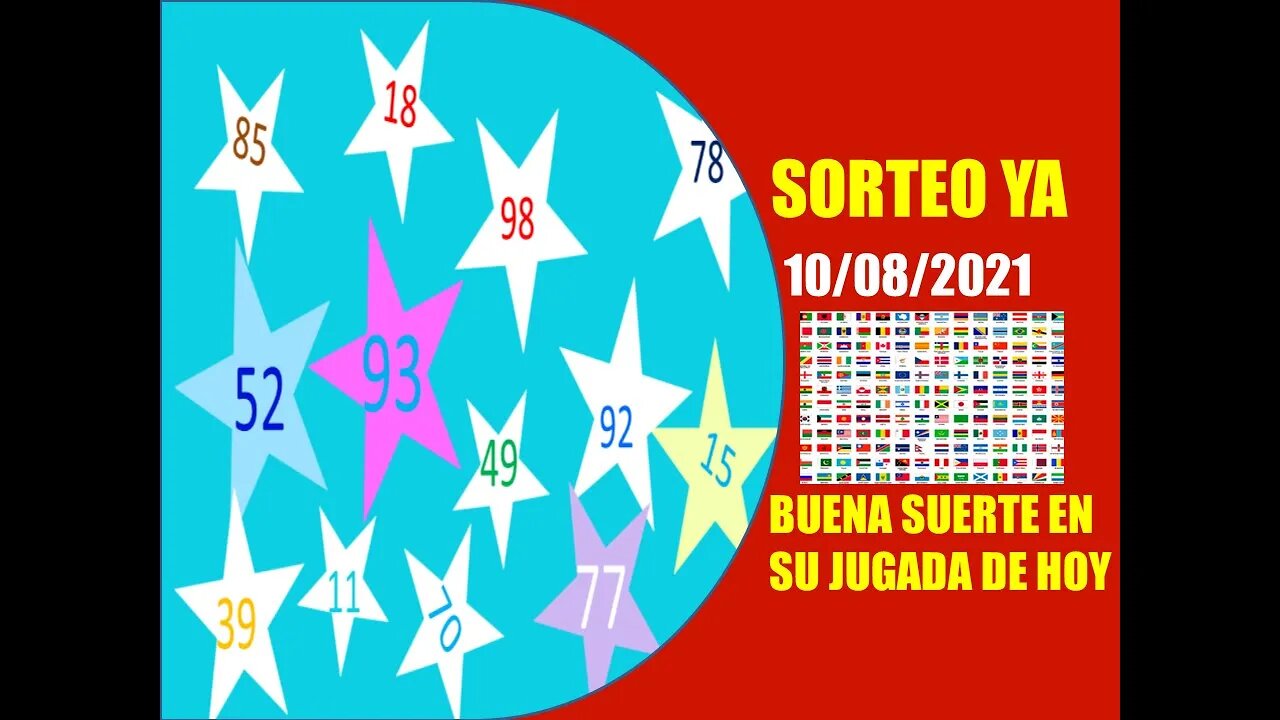 SORTEO YA NUMERO PROBABLE 10 AGOSTO 2021