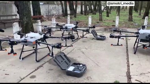 The Russian military found UAVs with liquid containers and sprayers on territory abandoned by the Armed Forces of Ukraine