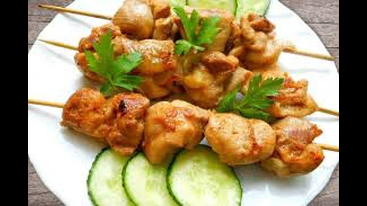 СОЧНЫЙ шашлык из курицы в духовке! Рецепт Chicken kebab