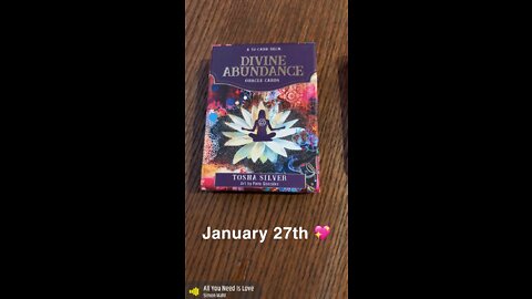 January 27th oracle card: love