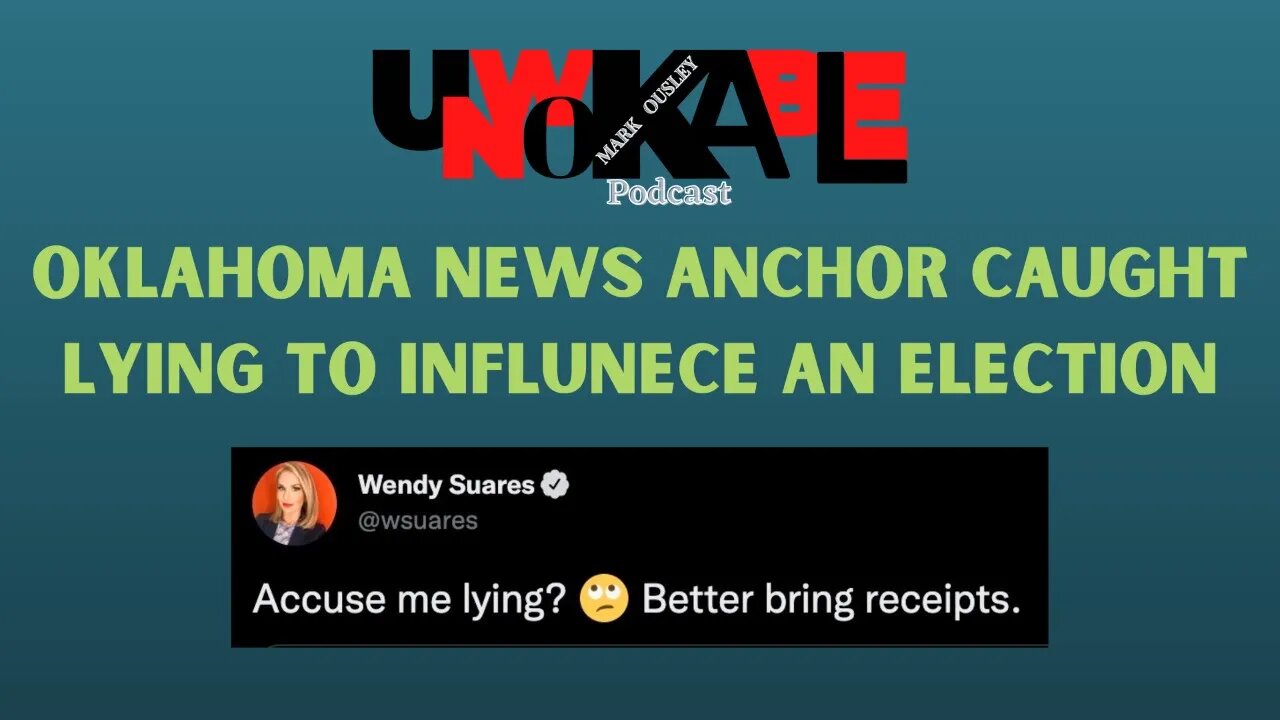 NEWS ANCHOR CAUGHT LYING TO INFLUENCE ELECTION