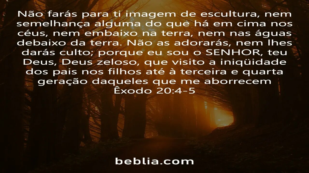 Êxodo 20:4-5 - Versículo da Bíblia Sagrada #Bíblia #Deus #Jesus #igreja [SD]