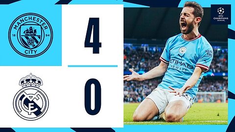 Match Highligts! Man City 4 - 0 Real Madrid || UCL Leg 2nd