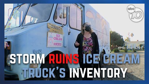 South Bay ice cream truck owner 'devastated' after rain ruins inventory