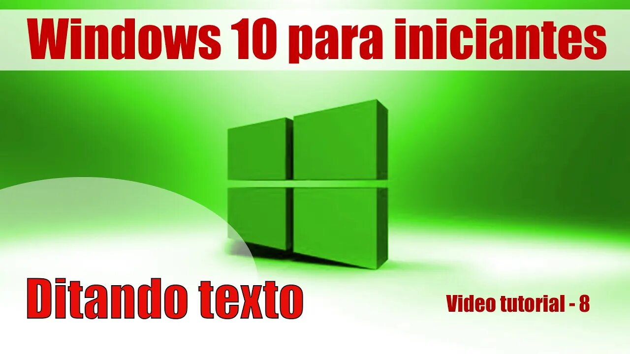 Ditando textos para o Windows escrever Windows 10