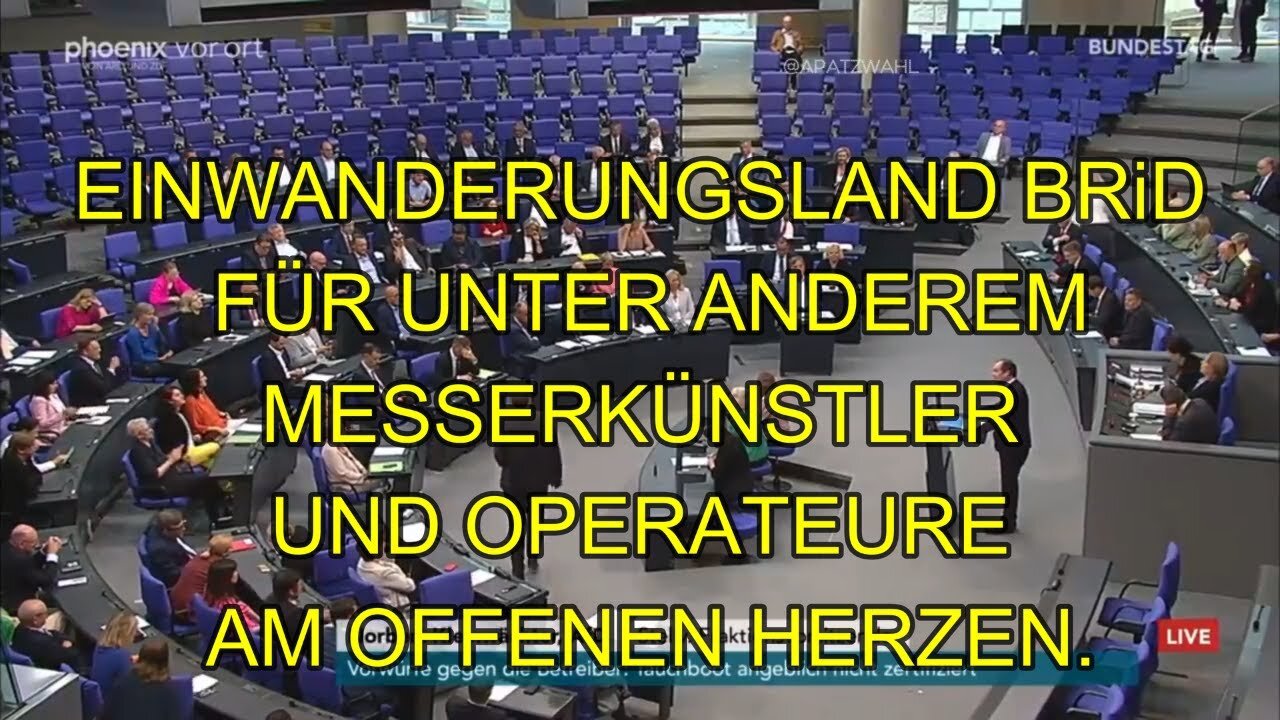 EINWANDERUNGSLAND BRD FÜR UNTER ANDEREM AUCH MESSERKÜNSTLER UND OPERATEURE