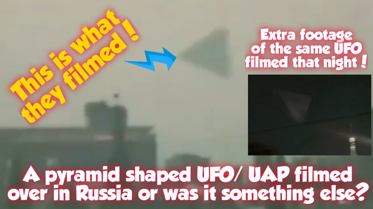 Pyramid shape UFO over Moscow