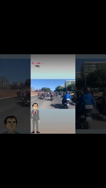 Presidente Jair Bolsonaro participa de Motociata de Dia dos Pais #shorts