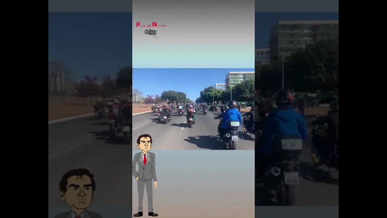 Presidente Jair Bolsonaro participa de Motociata de Dia dos Pais #shorts