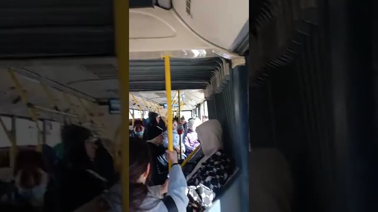 Riding on Russian Bus