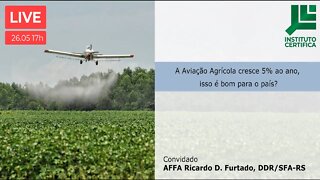 A AVIAÇÃO AGRÍCOLA CRESCE 5% AO ANO. ISSO É BOM PARA O PAÍS?