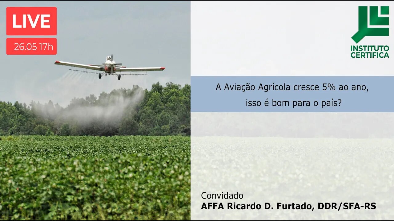 A AVIAÇÃO AGRÍCOLA CRESCE 5% AO ANO. ISSO É BOM PARA O PAÍS?