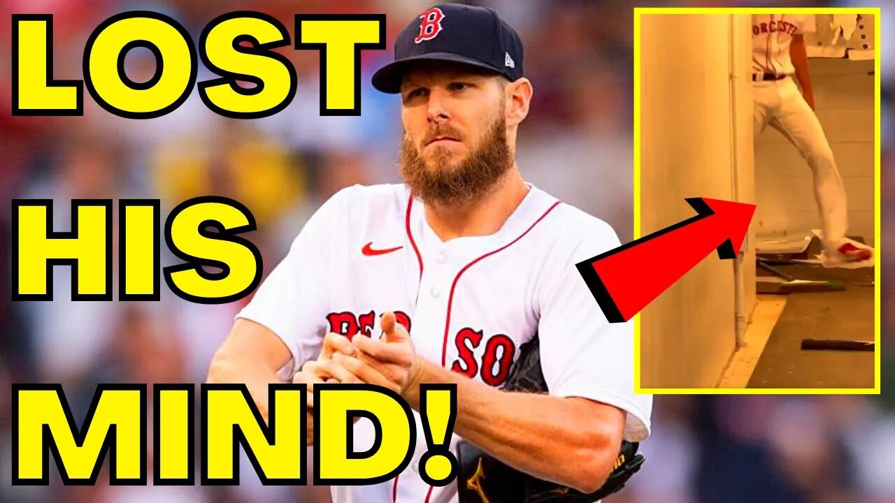 Boston Red Sox Pitcher CHRIS SALE GOES VIRAL in VIDEO DESTROYING Clubhouse after Being PULLED!