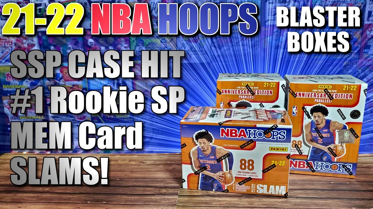 21-22 NBA Hoops Blaster Box x2 | Much Better Than I Expected! We Pull a SSP CASE HIT & #1 Rookie SP