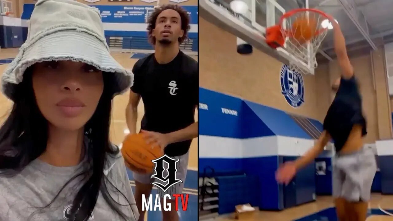 Drake's Ex Johanna Leia Helps Son Amari Bailey With Late Night Shootaround! 🏀