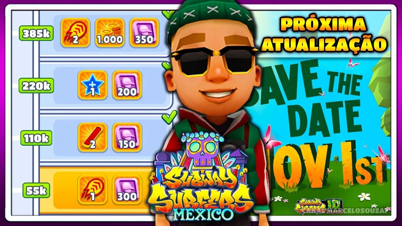 Subway Surfers Mexico Halloween 2021 | Próxima Atualização | Recorde com Jamie