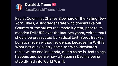 NY Times attacks Trump because he's white