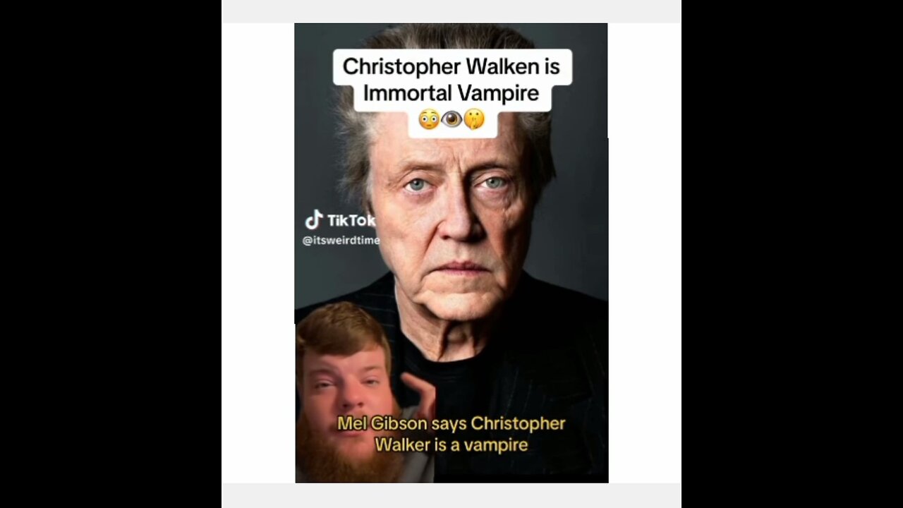 Mel Gibson Says Christopher Walken is a Vampire