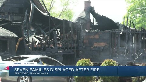 Two houses destroyed, three others badly damaged in massive Bradford, PA fire