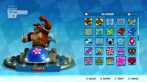 All Team Bandicoot Kart Decals & Stickers Showcase - Crash Team Racing Nitro-Fueled