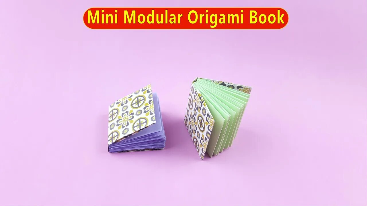 DIY Mini Modular Origami Book I Paper Kawaii I Easy Paper Crafts