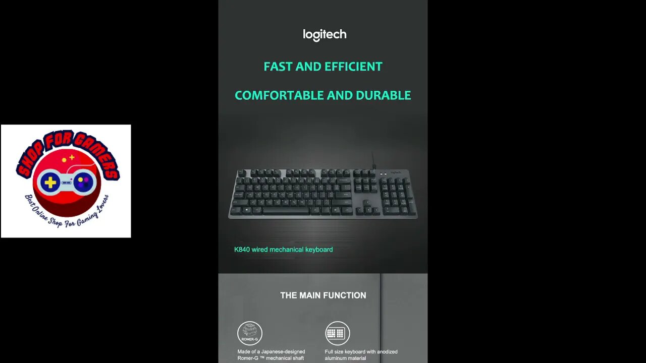 Logitech K840 Wired Gaming Mechanical Keyboard