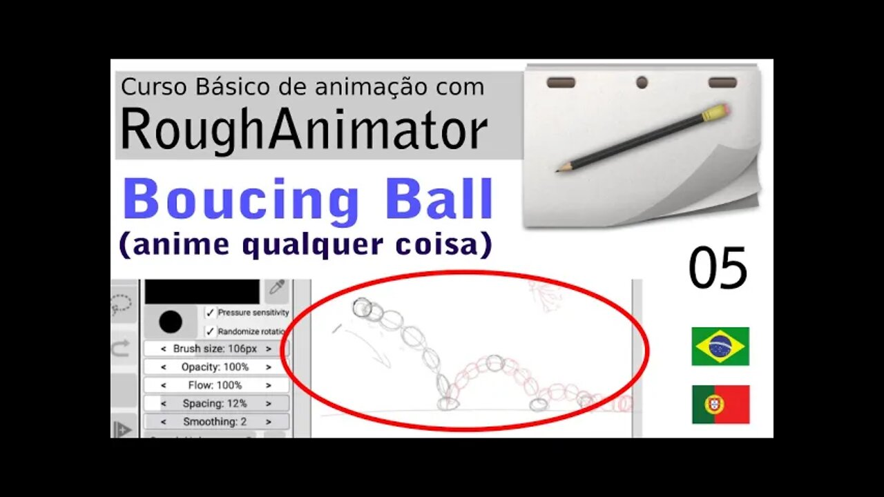 RoughAnimator 05 - Boucing Ball (anime qualquer coisa)