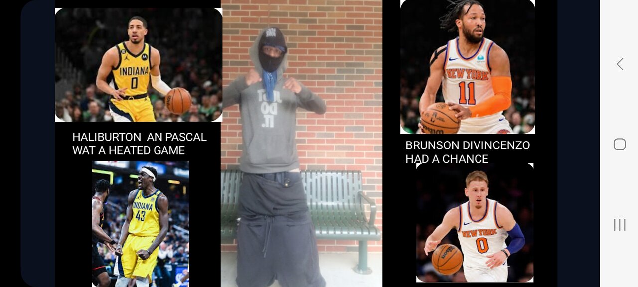 KYC VS IND PLAYOFF GAME 3 HALIBURTON PASCAL WAT A GAME YA DIG BRUNSON DIVIN LMAO💪🏾🔵