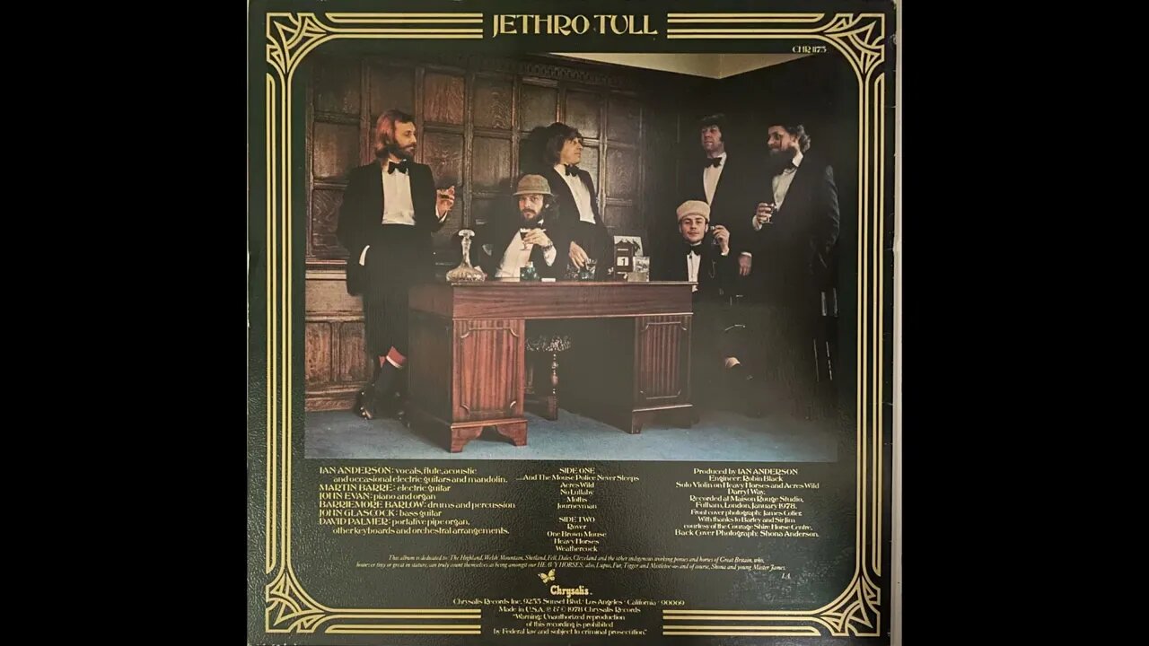 Jethro Tull - Heavy Horses - Full Album Vinyl Rip (1978)