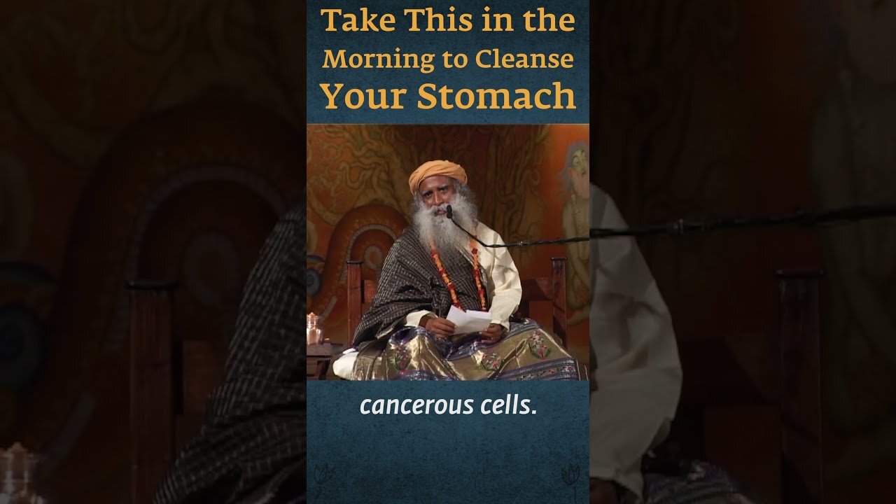 Take This in the Morning to Cleanse Your Stomach | Sadhguru #shorts #sadhguru #health