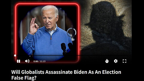 Will Globalists Assassinate Biden As An Election False Flag?