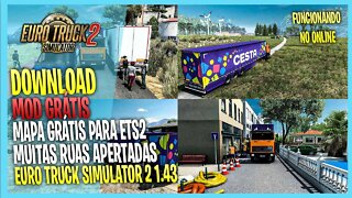 ▶️ETS2 1.43 NOVO MAPA GRÁTIS PARA EURO TRUCK SIMULATOR 2 MAPA DSL 1.43