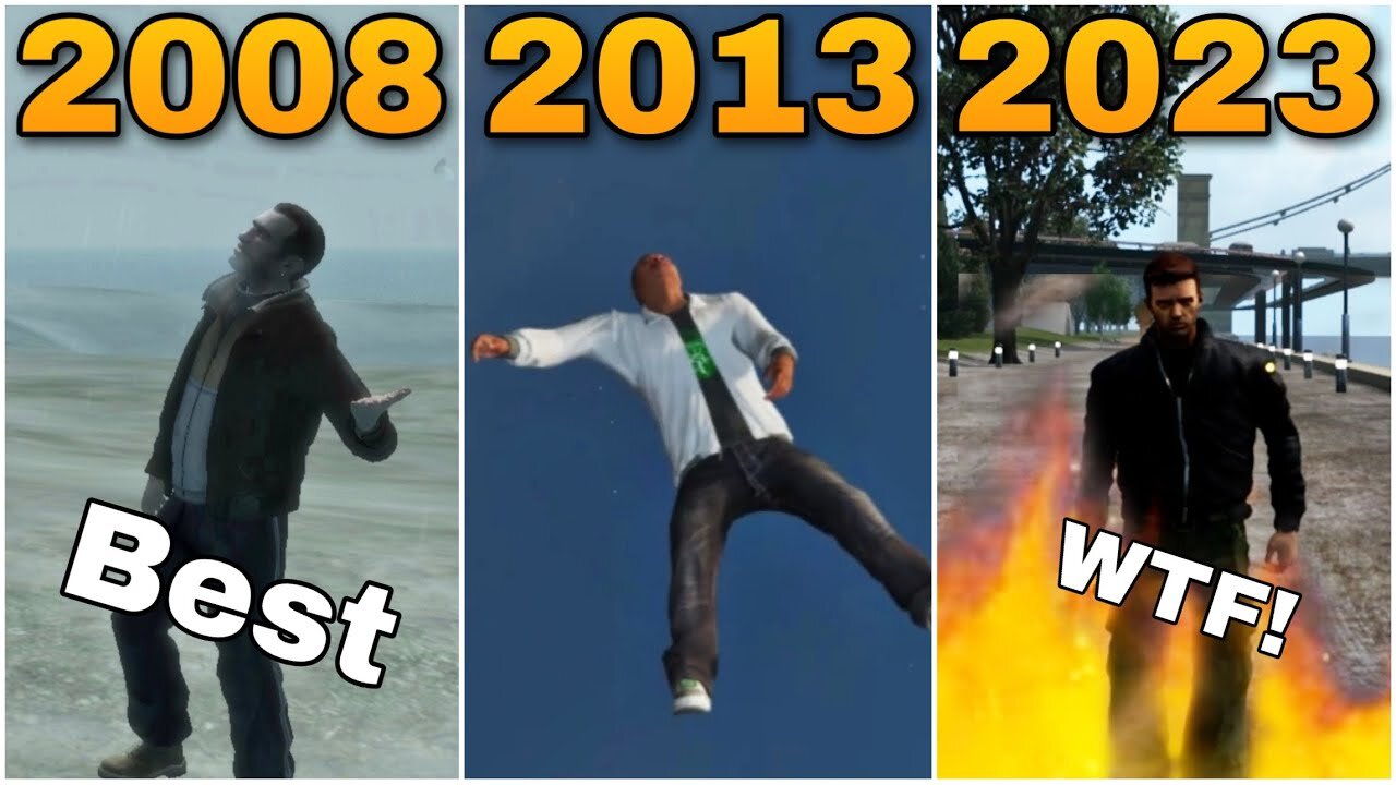 EVOLUTION OF REACTION LOGIC IN GTA GAMES 2001-2023 | Game Play Zone