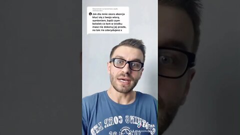 Jesteś przeciwko aborcji to jej nie dokonuj, jesteś przeciwko kradzieży to nie kradnij ale daj kraść