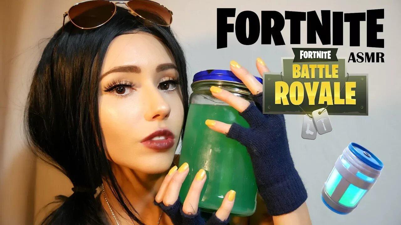 ASMR FORTNITE COSPLAY 🔫( whispering, brushing,SKS sound) tapping,