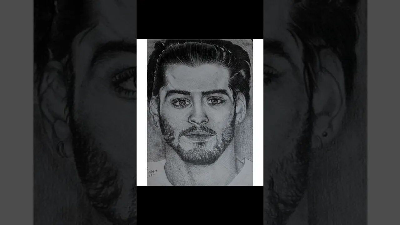 outline v/s sketch(ZAYN) ##youtubeshorts #shorts #shortsvideo #sketch #zaynmalik #ytshorts #zayn