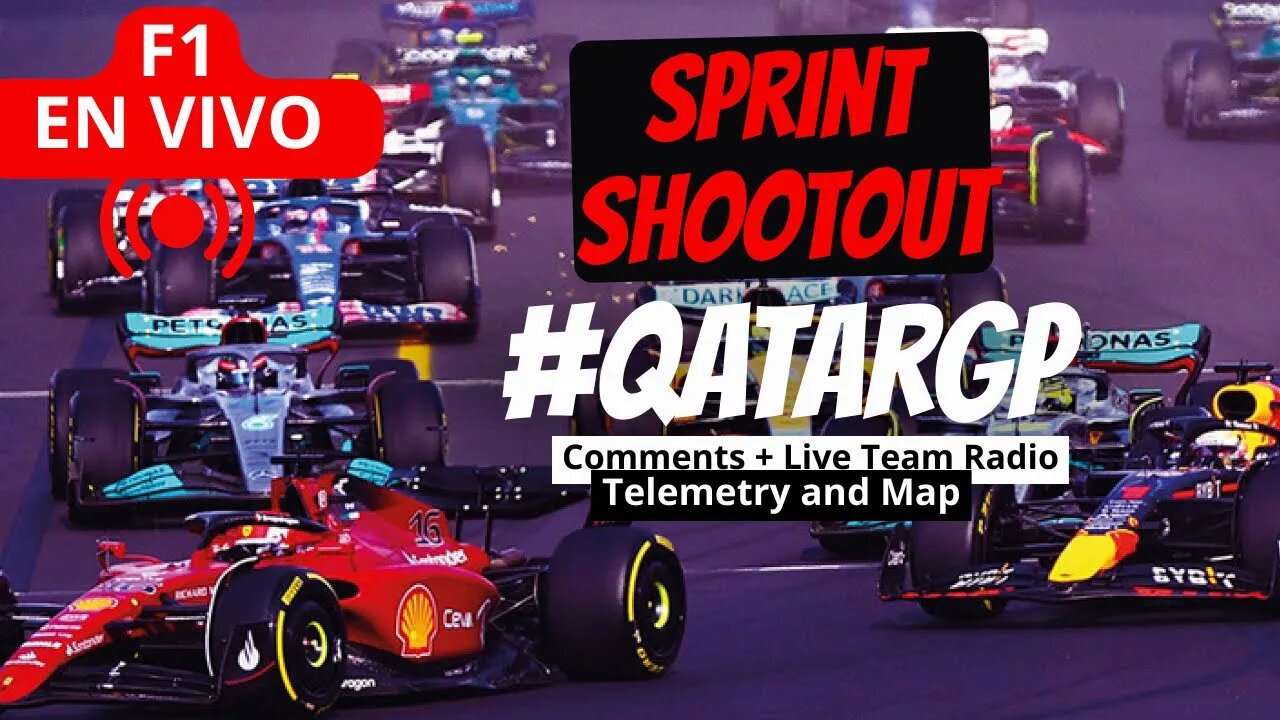 Live #Qatargp Sprint Shootout | Live Commentary | Live Timing and GPS Map