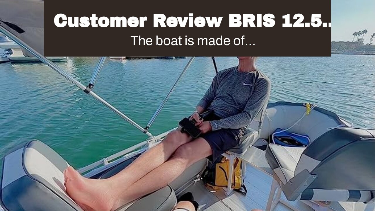 Review BRIS 12.5 ft Inflatable Boat Inflatable Fish Hunter & Person Inflatable Raft Boat