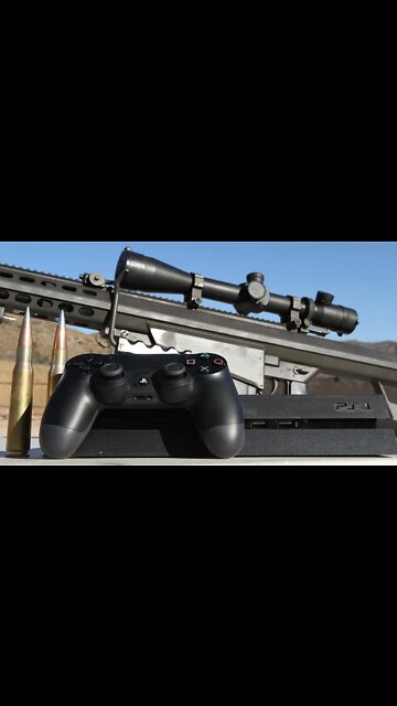 Sony PS4 vs .50 cal - Slow Motion at 50,000 FPS playstation #Shorts
