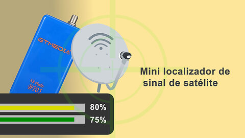 Mini localizador de sinal de satélite DVB-S2