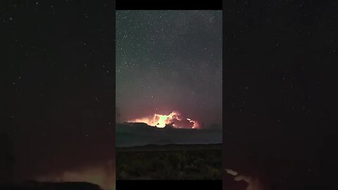 Watching the Milky Way rise above distant storms is a good reminder...