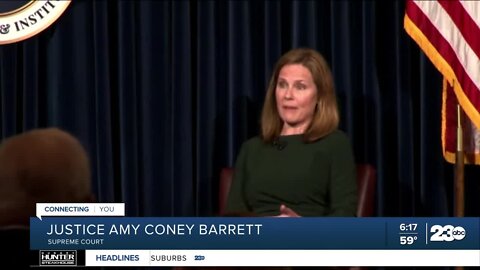 Justice Barrett reacts to SCOTUS hearings