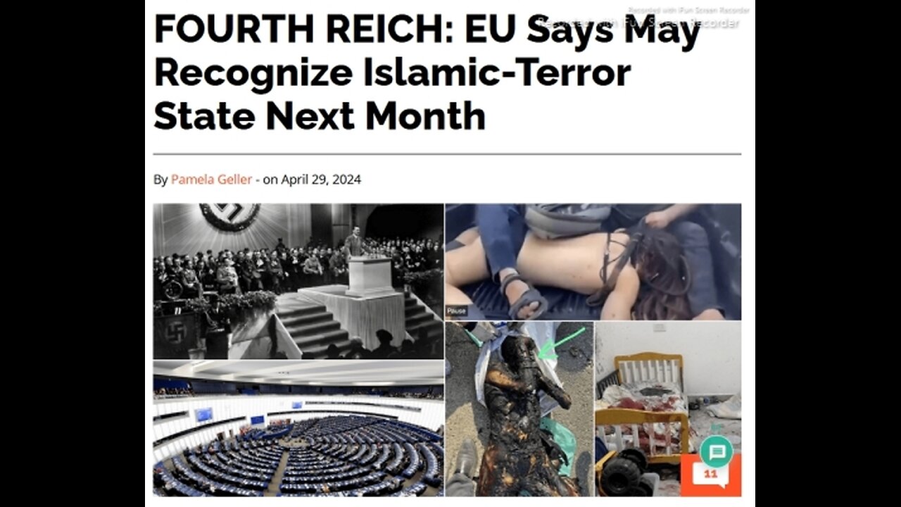 TEXT ARTICLE BELOW - FOURTH REICH EU Says May Recognize Islamic-Terror State Next Month - THOSE WHO DO NOT LEARN FROM HISTORY ARE DOOMED TO REPEAT HISTORY,