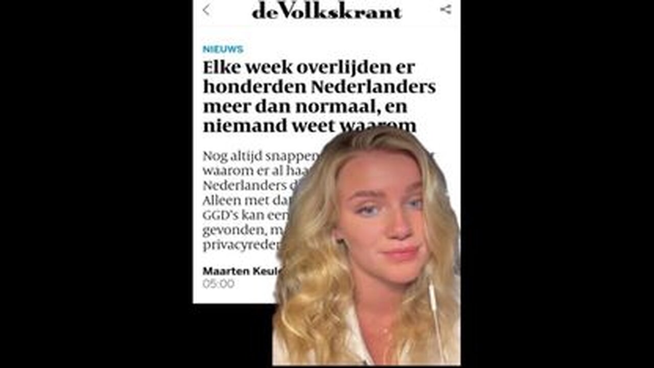 Eva Vlaardingerbroek: Hundreds of Excess Deaths Every Week in Netherlands - 9/2/22