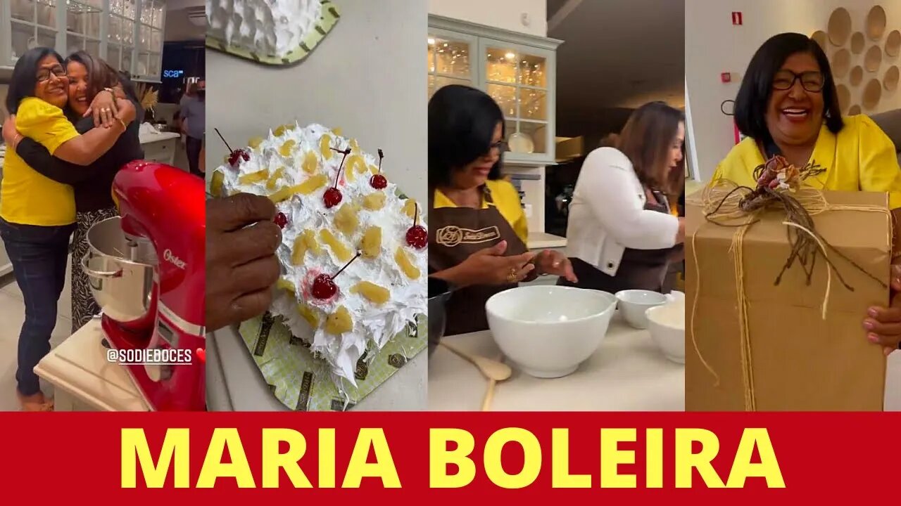 Maria Recebe Homenagem com uma Torta Com o Seu Nome Para Todo o Brasil Com Carlinhos Maia