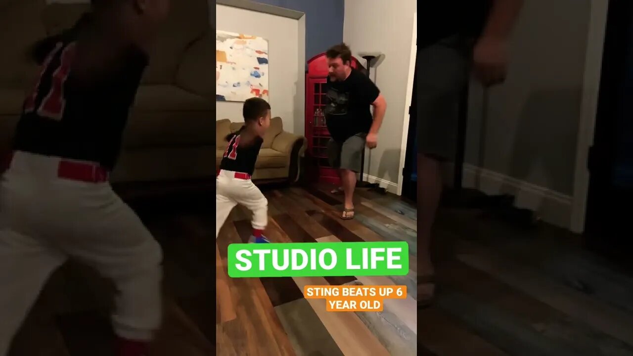 Grown man vs 6 year old!! Who wins?! #Shorts #WWE
